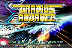 Gradius Advance Screen Shot 1