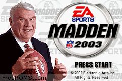 Madden NFL 2003 Screen Shot 1