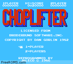 Choplifter Screen Shot 1