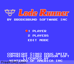 Lode Runner Screen Shot 1