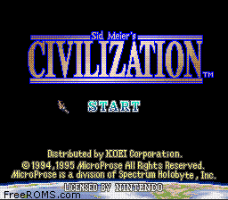 Civilization Screen Shot 1